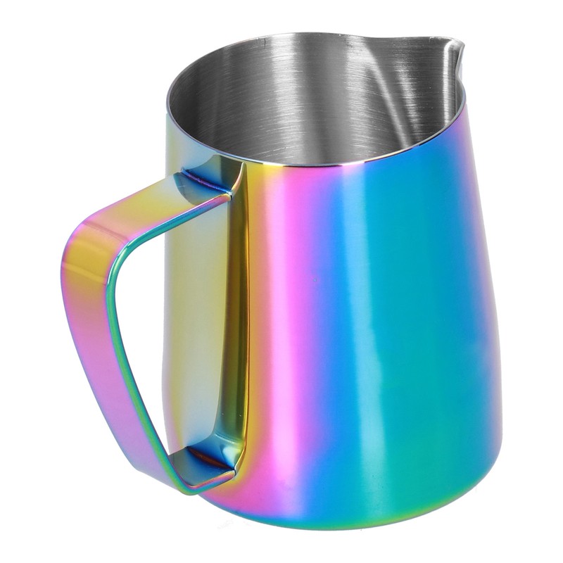 Stainless Steel Milk Frothing Pitcher Pointed Mouth Coffee Frother Cup