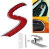 Xuniu 3D Metal S Front Grille Badge Emblem Decal For