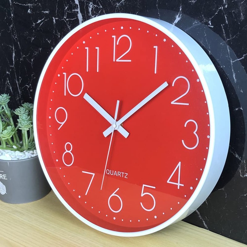 Taodyans Modern Wall Clock 30 cm Without Ticking Noises Kitchen