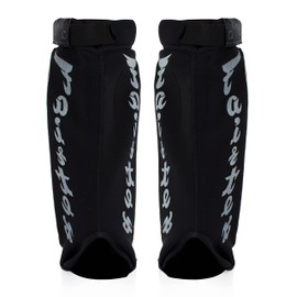 Fairtex SP6 Muay Thai Shin Guards for Men, Women, Kids | Shin Guards Made with Neoprene Material & are Premium, Lightweight & Durable | Reinforced Paddings on The Shins (Red/Small)