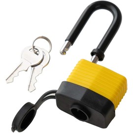 Dunnet Tools Waterproof Padlock with Keys Heavy Duty Security Lock Weatherproof Gate Lock Shed Lock (Long Shackle Lock)