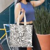 LUVADIAN Positive Affirmations Canvas Tote Bags for Women, Inspirational Gifts