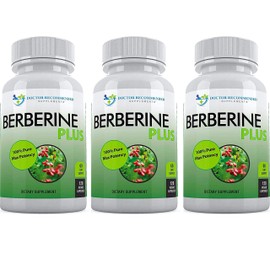 DOCTOR RECOMMENDED SUPPLEMENTS Berberine Plus 1200mg Per Serving - 120 Veggie Capsules Royal Jelly (120 Count (Pack of 3))