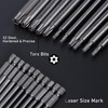 Torx Long Screwdriver Bit Set 1/4 Inch Magnetic Star Head