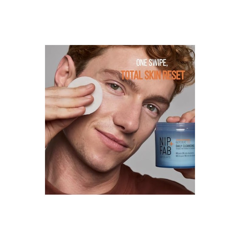 Nip + Fab Glycolic Fix Daily Cleansing Pads, 60 Pads