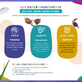 KAIRLY KAPIWI KIDS – Leave-In Stylingmilch ohne Ausspülen – nährt & definiert die Locken – Kokos, Karité & Jojoba – lockiges, gelocktes & krauses Haar – 97 % natürlich – 250 ml