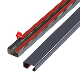 Stainless Steel Management Raceway of Cables, 3-Pack 39.37in Metal Cable Condenser, Self-Adhesive Wire Cord Hider, No Screws No Drill On Wall Cable Cover Channels for Floor Home Office Kitchen