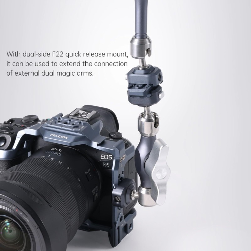 Falcam F22 Cold Shoe Three-Position Double Head Quick Release Plate