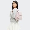 Kipling City Zip Mini Metallic Backpack Pink Shine
