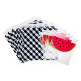 Miamica Women's Resealable Toiletry Bag & Travel Packing Organizers, Watermelon 12 Pack