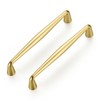 Ravinte 10 Pack 5 Inch Brushed Brass Kitchen Cabinet Handles