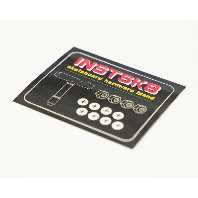 INSTSK8 Axle Nut Set Skateboard Skateboard Hexagon 1 Inch Screw