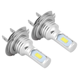 KIMISS 2Pcs LED Foglights, 80W 6000K Universal Aluminio H7 LED Luces antiniebla para automóvil Lámpara Luz blanca DC12-24V