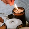 8.5oz Amber Candle Jars for Making Candles, Round Glass Jar