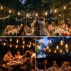 YSN 60FT LED Outdoor String Lights Waterproof Patio Lights with