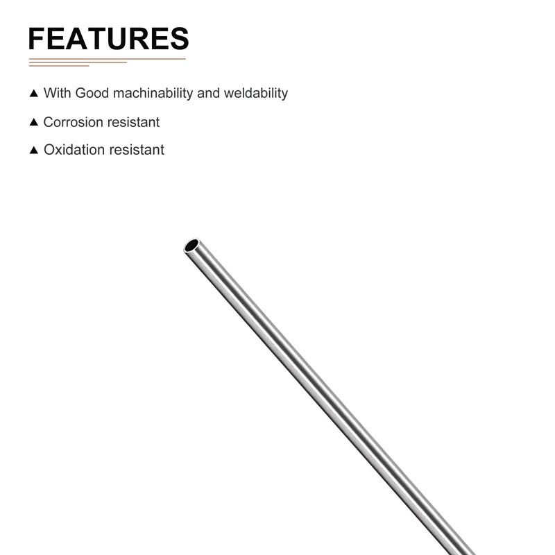 DTGN 4pcs 4mm x 0.4mm x 250mm 304 Stainless Steel