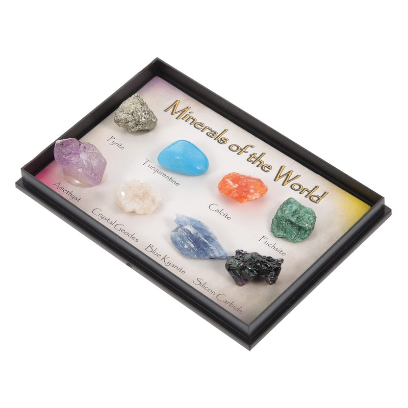 Mobestech 4sets Natural Specimen Irregular Crystals for Science Education Decor
