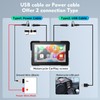 Wireless Motorcycle Apple Carplay,7 Inch Portable Motor GPS Navigation with