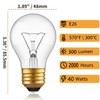 Appliance Oven Light Bulb, High Temp 300 °C Resistant,（2 Pack）