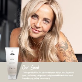 Four Reasons Hair Dye Conditioner - Cool Sand Blonde - Natural Conditioner and Intensive Tint for Hair - Semi Permanent Blonde Hair Colour - Intensive & Gentle Colours Tint