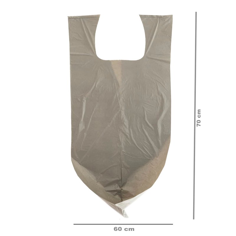 Bin Liners with Carry Handle, Grey, 95% Recycled Material (Grey