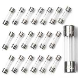 Chanzon(pack Of 20Pcs) Ul Listed 5X20mm 8A 250V/125v 8 Amp Glass Fuses