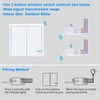 Thinkbee Wireless Light Switch and Receiver Kit, Outdoor 1900ft Indoor