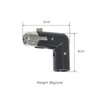 3-Pin XLR 90 Degree Adapter, Adjustable Male to Female Right