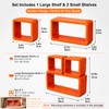 Floating Cube Wall Shelves, Set of 3,for Bedroom Living Room
