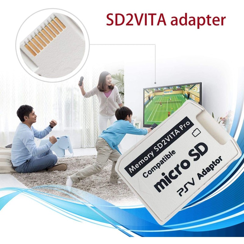Memory SD2VITA Pro Compatible Micro SD PSV Adapter, 5.0 Version
