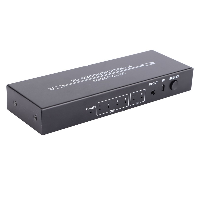 HD Multimedia Interface Splitter 2 in 4 Out 4K HD
