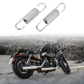X AUTOHAUX 4pcs 6cm Length Silver Tone Motorcycle Brake Pedal Return Spring