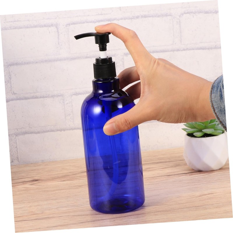 FOMIYES 2pcs Refillable Liquid Pump Bottles for Essential Oils Shampoo