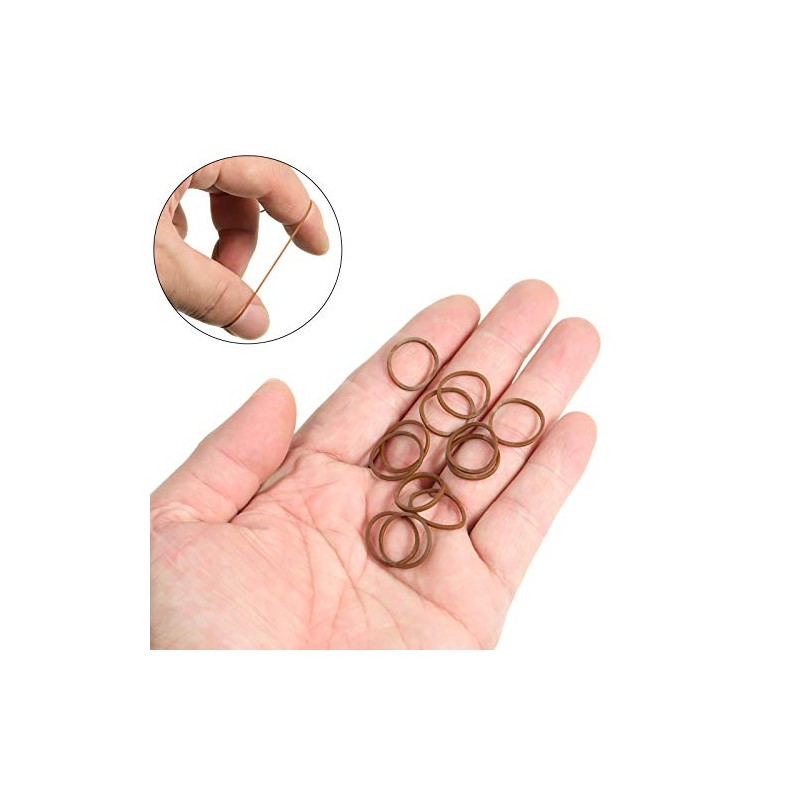 Hicarer 1000 Mini Rubber Bands Soft Elastic Bands for Hair