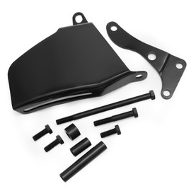 Daola888 Long Water Pump Alternator Bracket, Black, Compatible with Chevy SBC SB 305 350, with Hardware (Black).1969 to 1986 SBC with Long Water Pump.