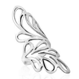 AeraVida Women's Flowing Elegance with Swirls Wide Statement Ring Sizes 6-10 for Vintage & Timeless Fashion with Unique & Trendy Vibes