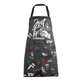 Tattoo Apron Tattoo Artist Gift Funny Eat Sleep Tattoo Repeat Tattooing Apron Tattoo Gift for Tattoo Lover Tattoo Master Gift (Tip Tattoo Apron-b)