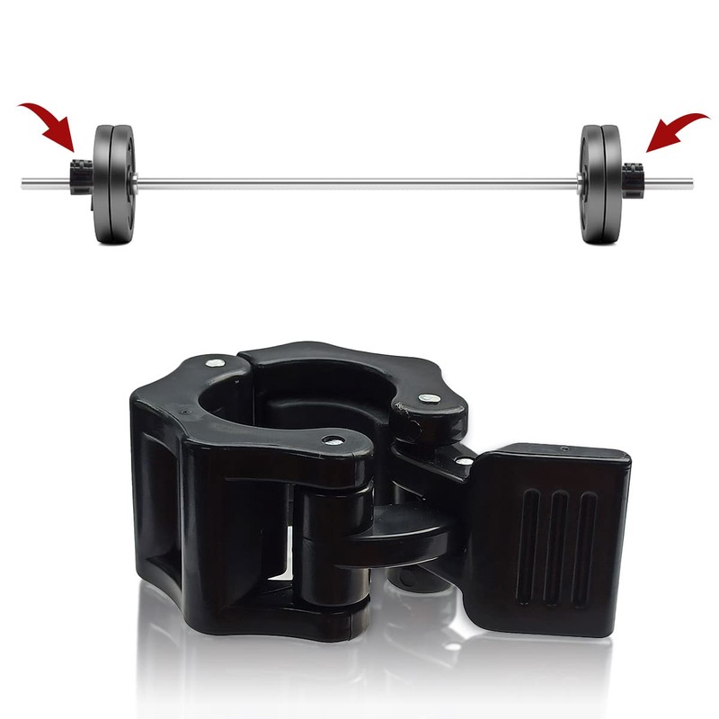 yuntop 1 Pair Barbell Clamps of Locking 1'' Diameter Standard