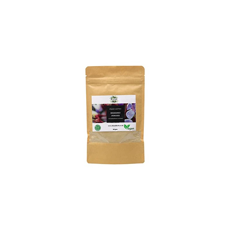 Organic Bharangi Powder - Glory Flower -100% Pure, Clean and