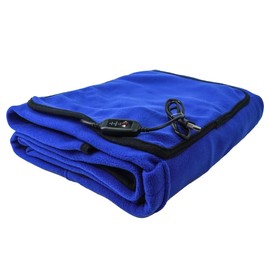 Kirkwood Kitchen Blue Heated Blanket, Soft Fleece Portable USB Power Outdoor Blanket, Stadium Blanket, Picnic Blanket, All-Purpose Use, Traveling, Camping, Hiking & Outdoor Activities or Wheelchair
