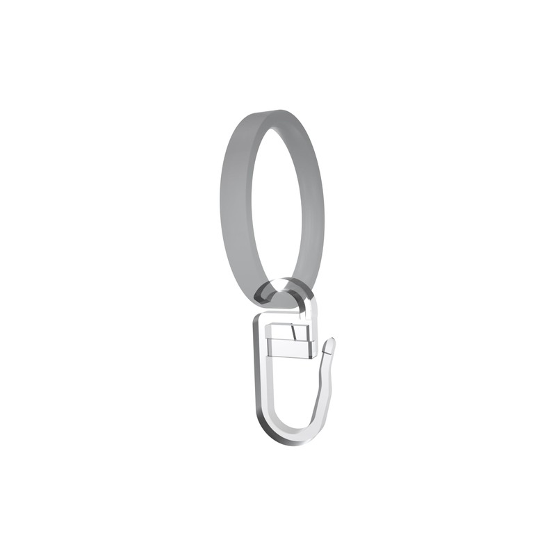 Interdeco Folding Hooks with Flat Eyelet, Clip Over Hooks for