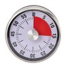 Mechanical Countdown Timer 60 Minute Magnetic Stainless Steel Visual Kitchen