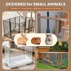 NEWTRY Stainless Steel Bunny Litter Box, Metal Grid & Deep