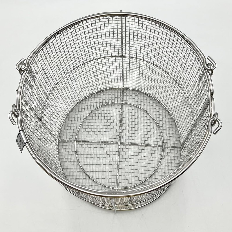 UI Kasei Stainless Steel Cleaning Basket, Round Type, Special Medium