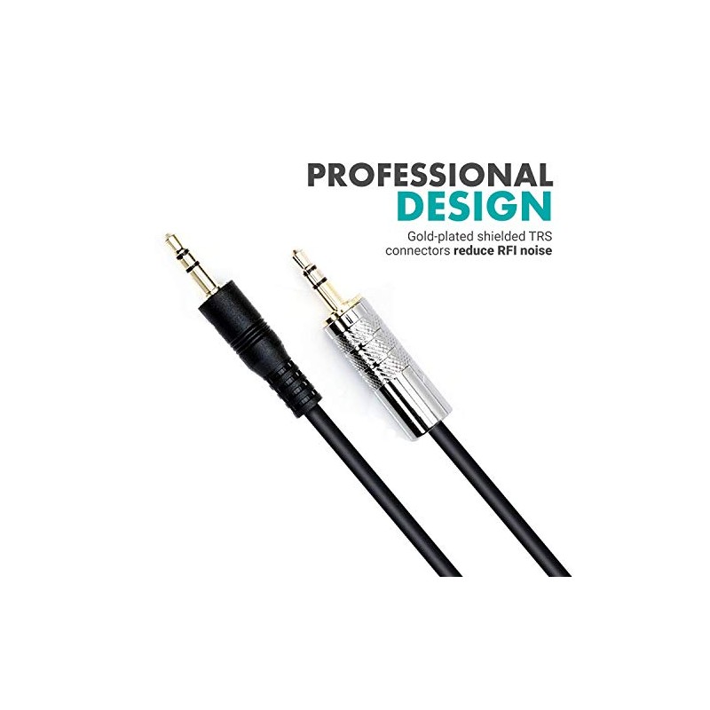 Movo MV-RC100 - Cable atenuador de micrófono macho de 3,5