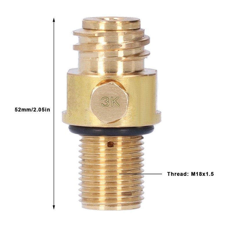 M18x1.5 Thread CO2 Cylinder Refill Adapter Pin Valve Converter Accessories
