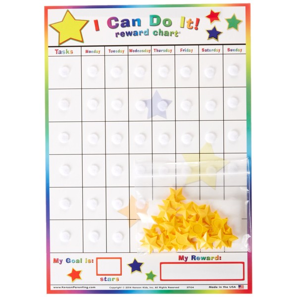 Replacement Board and Stars for Kenson Kids "I Can Do It" Reward Chart