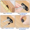 HOWDIA 2 Pcs - Drawer Lock Cabinet Locks with Keys,