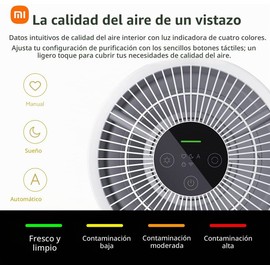 Purificadores de aire Xiaomi para el recámara del hogar, filtro H13 True HEPA, ultra silencioso, control inteligente, sensor de calidad del aire,