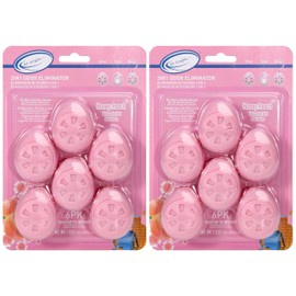 Air Jungles Shoe Deodorizer Balls 12 Ct, Honey Peach Scent, Odor Remover Balls for Sneakers, Gym Bags, Lockers, Closets, Hampers, and Drawers, Essential Oil Provides Natural Freshness